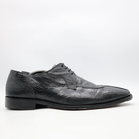 Mezlan Genuine Ostrich Leather Men's Size 12 M Dress Shoes - Picture 1 of 10